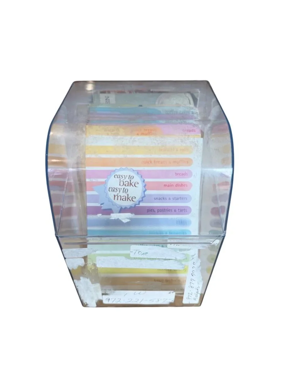 Easy To Bake Easy To Make 111 Recipe Cards Collection Plastic Case Categories